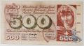 500 Franken "Jungbrunnen" 1968 4U 09515 | ÄUSSERST GÜNSTIGES ANGEBOT