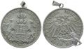 Hamburg 5 Mark 1907 J Stadtwappen mit Schildhalter