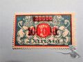 Briefmarke 100.000 auf 20.000 Mark Freimarke Danzig 1923
