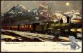 Ansichtskarte Gotthard Express im Mondschein 1903