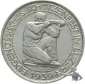 5 Franken 1939 B Luzern Schützenfest Silber
