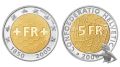 5 Franken 2000 B | 150 Jahre Schweizer Franken