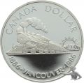 Kanada 1 Silber Dollar 1986 | Vancouver Dampflock