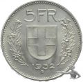 5 Franken 1932 B Tell in hervorragender Qualität