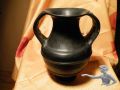 Schwarze Bucchero Keramik Amphora aus Etrurien Rarität Top Qualität