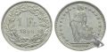 1 Franken 1956 B - Prachtstück ! Stehende Helvetia
