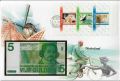 Banknotenbrief Niederlande 5 Gulden 1973