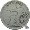 2 Franken 1862 B | Sitzende Helvetia