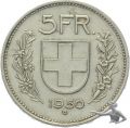 5 Franken 1950 B Silber