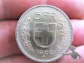 002 KOM 5 Schweizer Franken 1966 Bern Silber