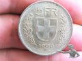 003 KOM 5 Schweizer Franken 1966 Bern Silber