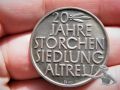 Medaille 900 Silber 20 Jahre Storchensiedlung Altreu ohne Jahresangaben