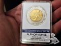 Medaille Schweizer Brauchtum Alphornspiel Stempelglanz