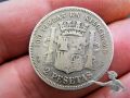 2 Pesetas Spanien 1869 (1868) Provisorische Regierung 1868-1871. Silber