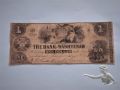 1 Dollar Bank of Washtenaw Ann Arbor Michigan 1854