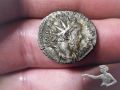 001 AR-Silber oder Billon. Antoninian Postumus 260-269.n.Chr. SALVS AVG