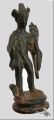 Römischer Bronze Merkur-Statuette mit Umhang und Sockel Kaiserzeitlich; 2.-3. Jahrhundert. Günstiges Angebot Schätzwert circa 5000.- Euro in einer Auktion