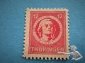 Freimarke 12 Pfennig Briefmarke Alliierte Besatzung