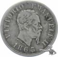 Italien 50 Centesimi 1863 Vittorio Emanuele II.