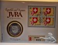 Jura, Republik &amp; 23. Kanton der Schweiz, Numisbrief mit grosser Silbermedaille, Originalabbildung