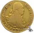 Spanien 1 Escudo 1791 M-MF Carlos IV. 1788-1808 Gold