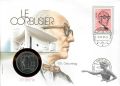 5 Franken 1987 Le Corbusier, stempelglanz, Numisbrief