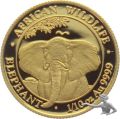 Somalia 100 Shillings 2021 - 1/10 Unze Elefant - Gold