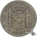 Spanien 2 Pesetas 1879 Silber