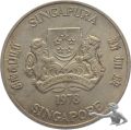 Singapur 10 Dollars 1978 Silber. Gewicht 31.1 Gramm