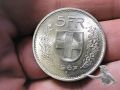 001 KOM 5 Schweizer Franken 1967 Bern Silber