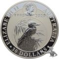 Australien 30 Dollars 2020 Kookaburra - 1 Kilo-Münze, 1000 Gramm Feinsilber