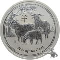 Australien 2 Dollars 2015 Year of the Goat - 2 Unzen Feinsilber