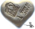 1 Unze Feinsilber Herz Heart (Bison Bullion) äusserst selten!