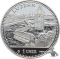 Luzern 1994 Kapellbrücke, 1 Unze Feinsilber