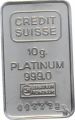 10 Gramm Platin 999.0 Credit Suisse Nr. 007773