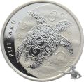 Fiji 2 Dollars 2013 Turtle Schildkröte TOP!!! - 1 Unze Feinsilber 999