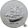 Cook Islands 1 Dollar 2020 Schiff - 1 Unze Feinsilber 999