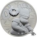 Tuvalu 1 Dollar 2019 Homer Simpson - 1 Unze Feinsilber 999