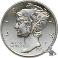 Doppelunze 999 Feinsilber - 2016 D - One Dime USA