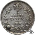 Kanada 5 Cents 1913 Silber