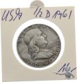 USA 1/2 Dollar 1961 Silber