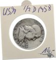 USA 1/2 Dollar 1958 Silber