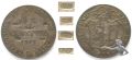 GENEVE / GENF 25 Centimes 1847 Billon MIT JUWELIERPUNZEN-PROBEN ss+ (38645)