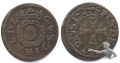 HALDENSTEIN Bluzger 1727 Var. HALDE: GUBERT v. SALIS Billon RAR! ss (44963)