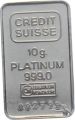 10 Gramm Platin 999.0 Credit Suisse Nr. 007772