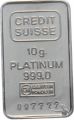 10 Gramm Platin 999.0 Credit Suisse Nr. 007777