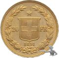 20 Franken 1891 B - Goldhelvetia 6.45 Gramm 900er Gold Helvetia