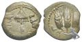 002 Judäa AE Prutah Herodianisches Königreich Agrippa I. ?? 37-44.n.Chr.