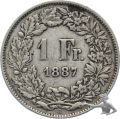 1 Franken 1887 sehr schön