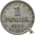 1 Mark 1924 F Silber